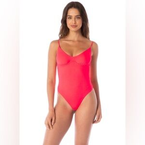 NWT Maaji Coral Crush Celine Underwire One Piece